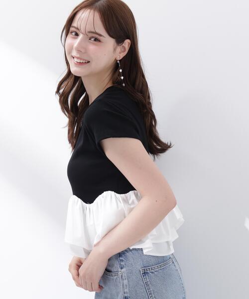PROPORTION BODY DRESSING(プロポーションボディドレッシング)の「<a>ホイップフリルTシャツ / 1216269501(Tシャツ/カットソー・レディース・ブラック/グレー系その他/ホワイト・FREE)」の18枚目の写真