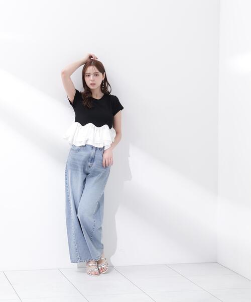 PROPORTION BODY DRESSING(プロポーションボディドレッシング)の「<a>ホイップフリルTシャツ / 1216269501(Tシャツ/カットソー・レディース・ブラック/グレー系その他/ホワイト・FREE)」の19枚目の写真