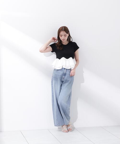 PROPORTION BODY DRESSING(プロポーションボディドレッシング)の「<a>ホイップフリルTシャツ / 1216269501(Tシャツ/カットソー・レディース・ブラック/グレー系その他/ホワイト・FREE)」の21枚目の写真