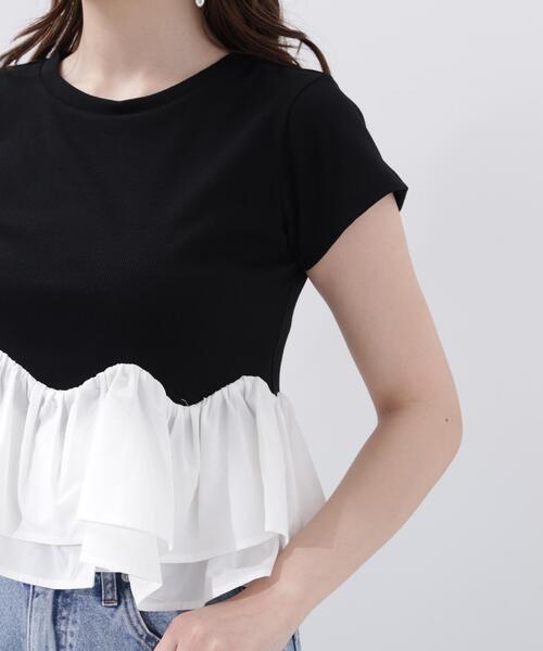 PROPORTION BODY DRESSING(プロポーションボディドレッシング)の「<a>ホイップフリルTシャツ / 1216269501(Tシャツ/カットソー・レディース・ブラック/グレー系その他/ホワイト・FREE)」の22枚目の写真