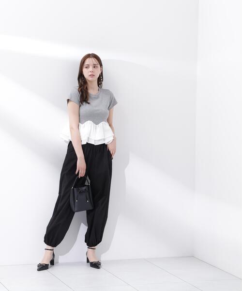 PROPORTION BODY DRESSING(プロポーションボディドレッシング)の「【ブラック/ホワイト追加生産】<a>ホイップフリルTシャツ / 1216269501(Tシャツ/カットソー・レディース・ブラック/グレー系その他/ホワイト・FREE)」の8枚目の写真