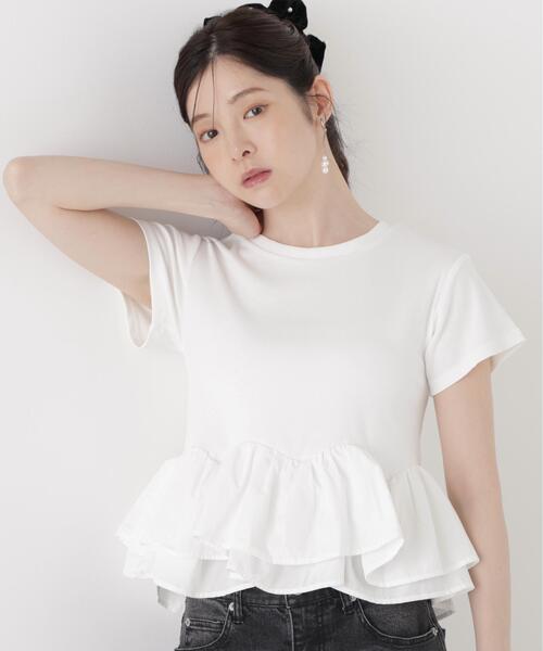PROPORTION BODY DRESSING(プロポーションボディドレッシング)の「【ブラック/ホワイト追加生産】<a>ホイップフリルTシャツ / 1216269501(Tシャツ/カットソー・レディース・ブラック/グレー系その他/ホワイト・FREE)」の12枚目の写真