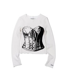 CORSET LONGSLEEVE OFF WHITE
