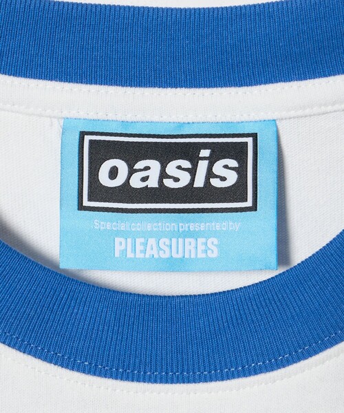 PLEASURES(プレジャー)の「<PLEASURES × oasis>1996 RINGER Tシャツ(Tシャツ/カットソー・メンズ・ホワイト・M/S/L)」の9枚目の写真