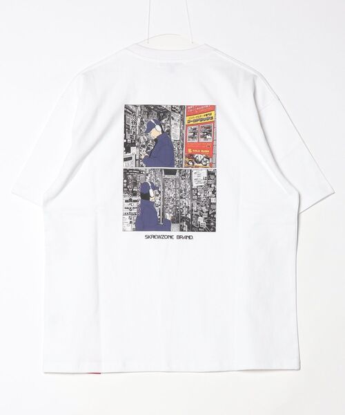 SKREWZONE(スクリューゾーン)の「SKREWZONE × GOLD RUSH イラストTシャツ(Tシャツ/カットソー・メンズ・ブラック/ホワイト・LARGE/X-LARGE/XX-LARGE/MEDIUM)」の11枚目の写真