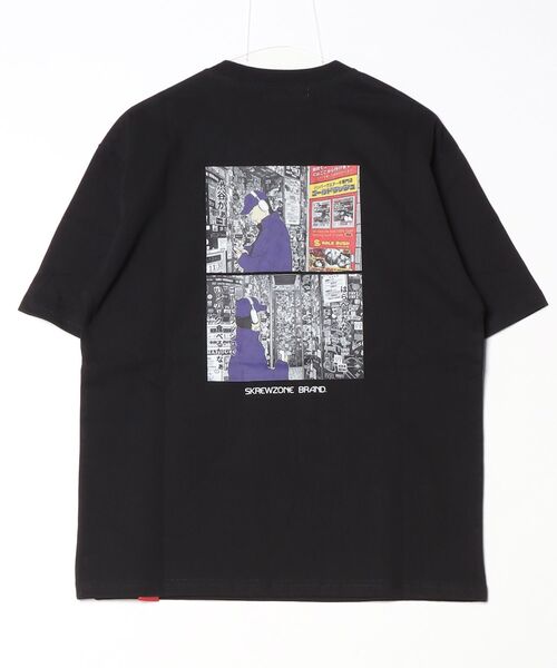 SKREWZONE(スクリューゾーン)の「SKREWZONE × GOLD RUSH イラストTシャツ(Tシャツ/カットソー・メンズ・ブラック/ホワイト・LARGE/X-LARGE/XX-LARGE/MEDIUM)」の12枚目の写真