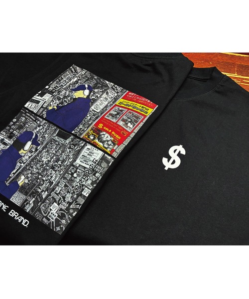 SKREWZONE(スクリューゾーン)の「SKREWZONE × GOLD RUSH イラストTシャツ(Tシャツ/カットソー・メンズ・ブラック/ホワイト・LARGE/X-LARGE/XX-LARGE/MEDIUM)」の1枚目の写真