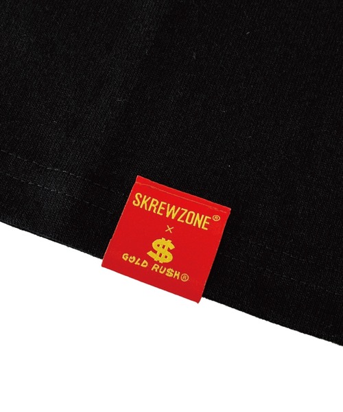 SKREWZONE(スクリューゾーン)の「SKREWZONE × GOLD RUSH イラストTシャツ(Tシャツ/カットソー・メンズ・ブラック/ホワイト・LARGE/X-LARGE/XX-LARGE/MEDIUM)」の10枚目の写真