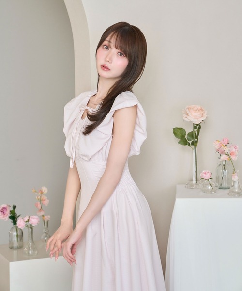 Rose Muse（ロゼミューズ）の「Sherbet flare dress（ワンピース・レディース・ミント/ピンク・FREE）」の12枚目の写真
