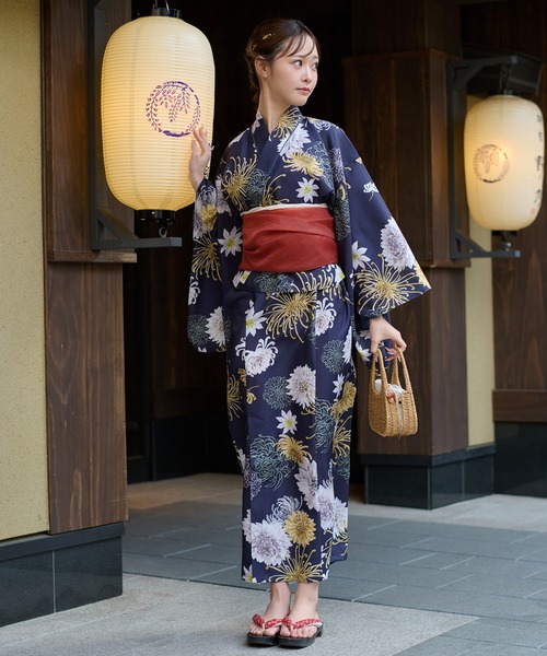 Ambre Neige(アンブルネージュ)の「2way yukata set / 2way浴衣セット(浴衣・レディース・その他/ネイビー/ピンク/ブルー・FREE)」の20枚目の写真