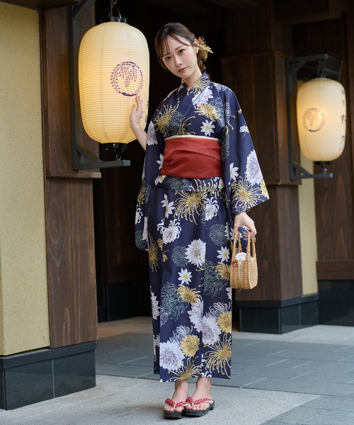 Ambre Neige(アンブルネージュ)の「2way yukata set / 2way浴衣セット(浴衣・レディース・その他/ネイビー/ピンク/ブルー・FREE)」の21枚目の写真