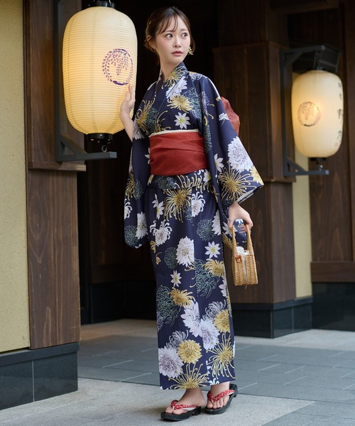 Ambre Neige(アンブルネージュ)の「2way yukata set / 2way浴衣セット(浴衣・レディース・その他/ネイビー/ピンク/ブルー・FREE)」の22枚目の写真