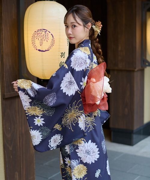 Ambre Neige(アンブルネージュ)の「2way yukata set / 2way浴衣セット(浴衣・レディース・その他/ネイビー/ピンク/ブルー・FREE)」の19枚目の写真
