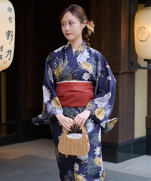Ambre Neige(アンブルネージュ)の「2way yukata set / 2way浴衣セット(浴衣・レディース・その他/ネイビー/ピンク/ブルー・FREE)」の16枚目の写真