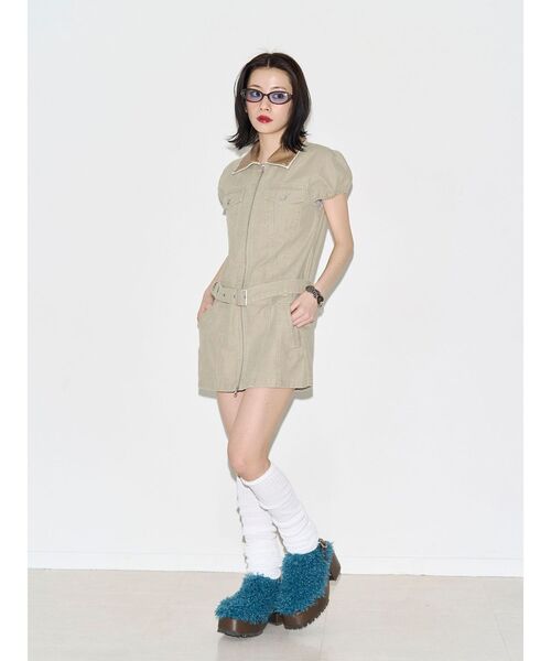jouetie(ジュエティ)の「プラットフォームファーサボ(サンダル・レディース・ブラック/ブルー・LARGE/MEDIUM)」の5枚目の写真