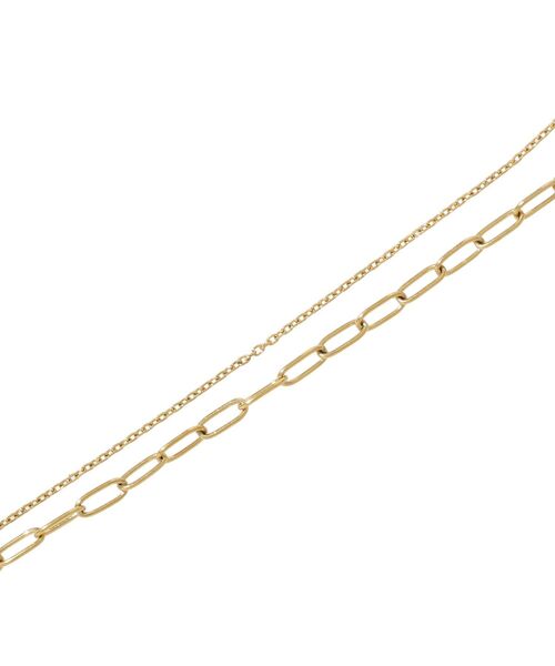 AMERICAN HOLIC（アメリカンホリック）の「【ステンレス】ドロップトップ２連ネックレス（ネックレス・レディース・シルバー/ゴールド・FREE）」の8枚目の写真