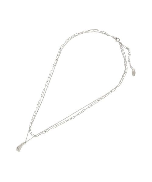 AMERICAN HOLIC（アメリカンホリック）の「【ステンレス】ドロップトップ２連ネックレス（ネックレス・レディース・シルバー/ゴールド・FREE）」の10枚目の写真