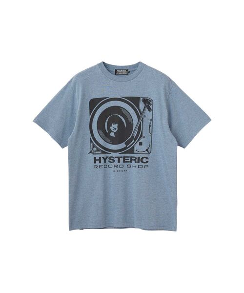 HYSTERIC GLAMOUR(ヒステリックグラマー)の「HYS RECORD SHOP Tシャツ(Tシャツ/カットソー・メンズ・ブルー/ホワイト/トップグレー・LARGE/X-LARGE/SMALL/MEDIUM)」の3枚目の写真
