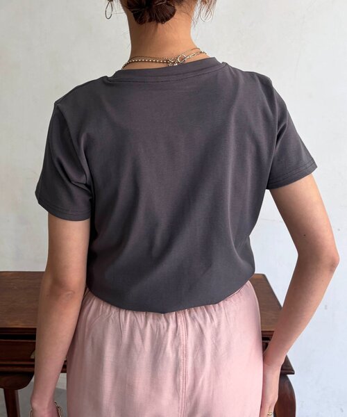 Chez toi(シェトワ)の「メッセージロゴT(Tシャツ/カットソー・レディース・オフホワイト・FREE)」の6枚目の写真