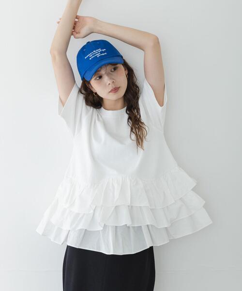 URBAN RESEARCH Sonny Label(アーバンリサーチサニーレーベル)の「ペプラムフリルカットソー(Tシャツ/カットソー・レディース・オフホワイト/ブラウン/ブラック・FREE)」の22枚目の写真