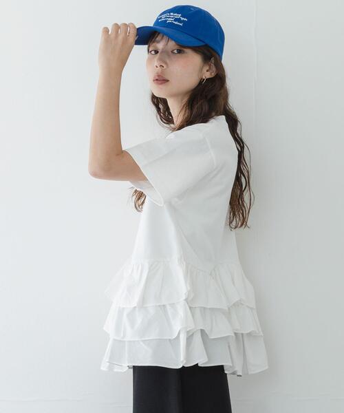 URBAN RESEARCH Sonny Label(アーバンリサーチサニーレーベル)の「ペプラムフリルカットソー(Tシャツ/カットソー・レディース・オフホワイト/ブラウン/ブラック・FREE)」の12枚目の写真