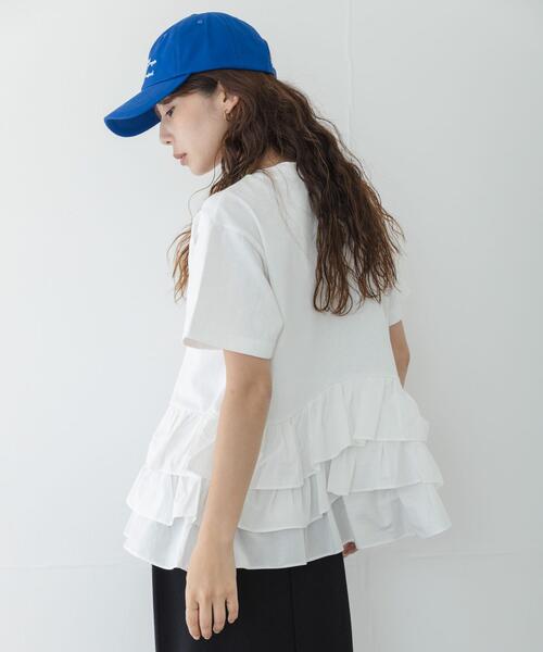 URBAN RESEARCH Sonny Label(アーバンリサーチサニーレーベル)の「ペプラムフリルカットソー(Tシャツ/カットソー・レディース・オフホワイト/ブラウン/ブラック・FREE)」の13枚目の写真