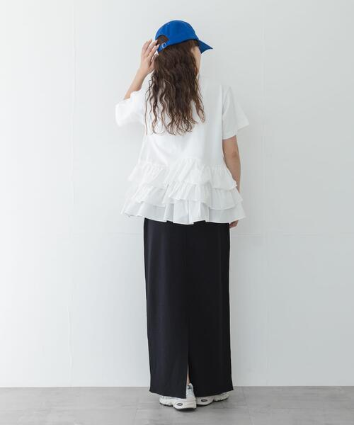URBAN RESEARCH Sonny Label(アーバンリサーチサニーレーベル)の「ペプラムフリルカットソー(Tシャツ/カットソー・レディース・オフホワイト/ブラウン/ブラック・FREE)」の16枚目の写真