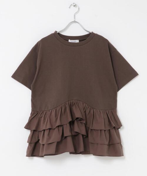 URBAN RESEARCH Sonny Label(アーバンリサーチサニーレーベル)の「ペプラムフリルカットソー(Tシャツ/カットソー・レディース・オフホワイト/ブラウン/ブラック・FREE)」の6枚目の写真