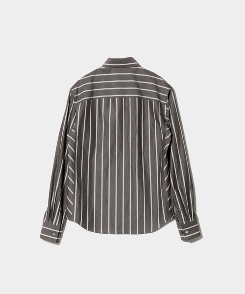 beautiful people(ビューティフルピープル)の「finx cotton tuck in scarf shirt(シャツ/ブラウス・レディース・ダークブラウン/レモンイエロー/オフホワイト・38)」の6枚目の写真