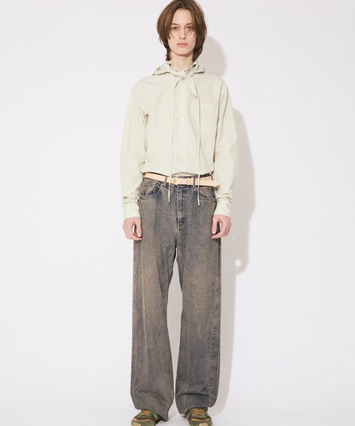 beautiful people(ビューティフルピープル)の「finx cotton tuck in scarf shirt(シャツ/ブラウス・レディース・ダークブラウン/レモンイエロー/オフホワイト・38)」の13枚目の写真