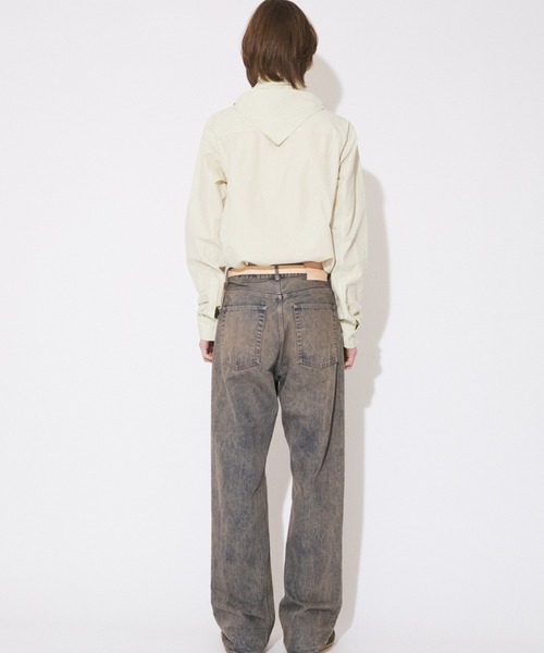 beautiful people(ビューティフルピープル)の「finx cotton tuck in scarf shirt(シャツ/ブラウス・レディース・ダークブラウン/レモンイエロー/オフホワイト・38)」の15枚目の写真