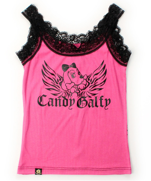 GALFY（ガルフィー）の「『GALFY/ガルフィー』小悪魔♪レースタンク（タンクトップ・レディース・ブラック/ピンク・FREE）」の4枚目の写真