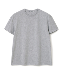 レイヤードローカットTシャツ[メランジグレー]