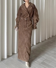 Ameri（アメリ）の「TRENCH LIKE CORDUROY DRESS（ドレス）」
