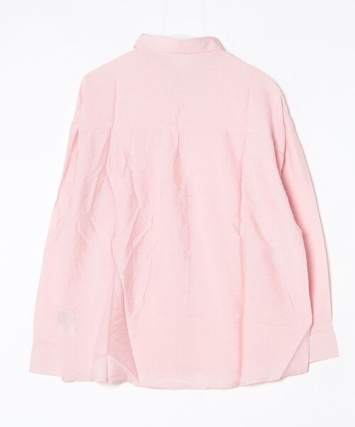 gossip！ロサンゼルス（ゴシップロサンゼルス）の「YUGA　リラックススタイル　オーバーサイズシャツブラウス（シャツ/ブラウス・レディース・オフホワイト/ピンク/ブルー/ホワイト・FREE）」の12枚目の写真