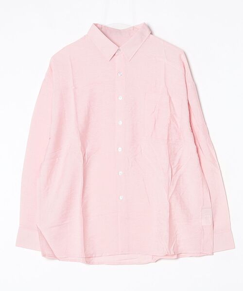 gossip！ロサンゼルス（ゴシップロサンゼルス）の「YUGA　リラックススタイル　オーバーサイズシャツブラウス（シャツ/ブラウス・レディース・オフホワイト/ピンク/ブルー/ホワイト・FREE）」の14枚目の写真