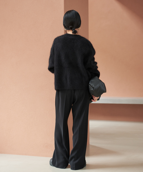 plage(プラージュ)の「《WEB限定追加》washable straight パンツ 7(スラックス・レディース・ブラック/ネイビー・38/36/34/32)」の10枚目の写真