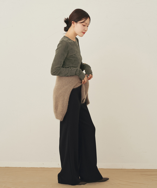 plage(プラージュ)の「《WEB限定追加》washable straight パンツ 7(スラックス・レディース・ブラック/ネイビー・38/36/34/32)」の20枚目の写真