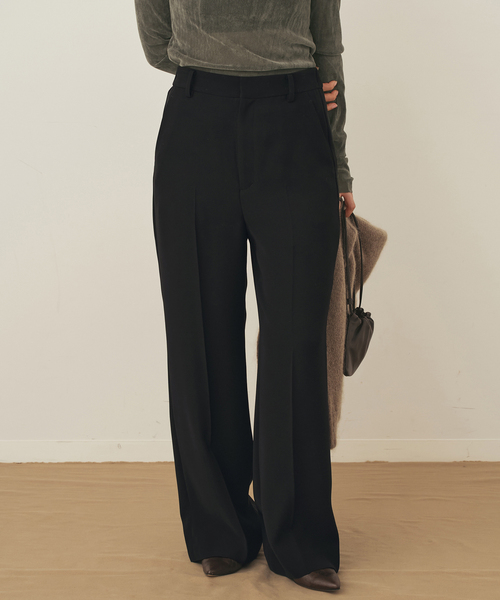 plage(プラージュ)の「《WEB限定追加》washable straight パンツ 7(スラックス・レディース・ブラック/ネイビー・38/36/34/32)」の22枚目の写真