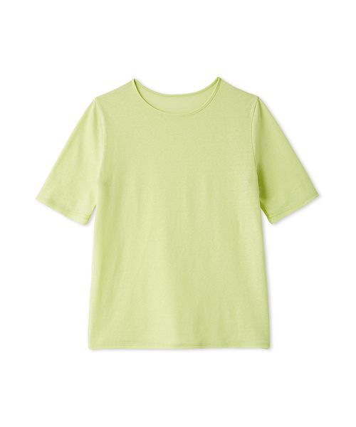 UNDERSON UNDERSON(アンダーソン アンダーソン)の「WASHIエアリーTシャツ(Tシャツ/カットソー・レディース・ブラック/ホワイト/ピンク/ライム・F)」の20枚目の写真