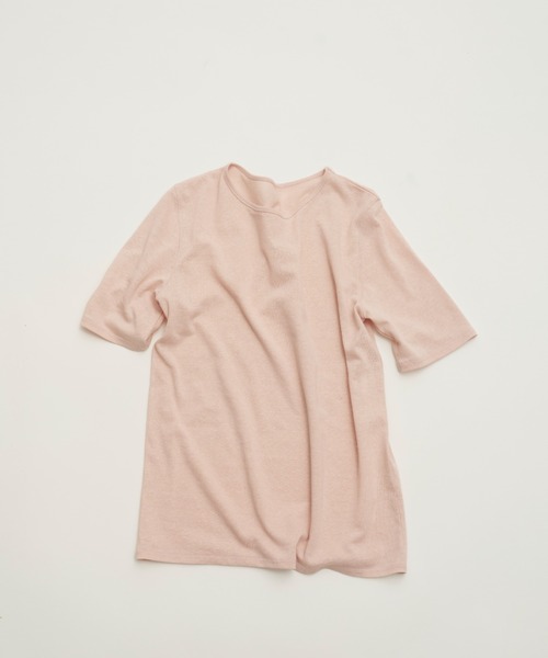 UNDERSON UNDERSON(アンダーソン アンダーソン)の「WASHIエアリーTシャツ(Tシャツ/カットソー・レディース・ブラック/ホワイト/ピンク/ライム・F)」の22枚目の写真