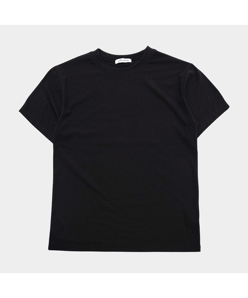 PLACESTUDIOMAN（プレイススタジオメンズ）の「シンプルデイリーマッスルフィットベーシックリブラウンドネックショートスリーブ半袖Tシャツ_3COLOR（Tシャツ/カットソー・メンズ・グレー/ベージュ/ブラック・FREE）」の2枚目の写真