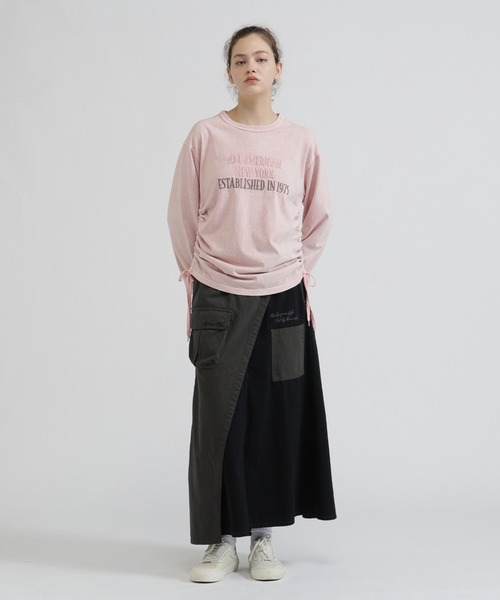 AVIREX（アヴィレックス）の「MILITARY LAYERED LIKE SKIRT（スカート・レディース・オリーブ/ブラック・M/S）」の7枚目の写真