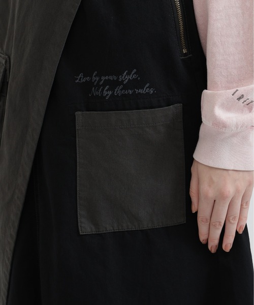 AVIREX（アヴィレックス）の「MILITARY LAYERED LIKE SKIRT（スカート・レディース・オリーブ/ブラック・M/S）」の14枚目の写真