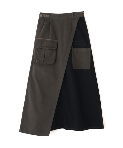AVIREX（アヴィレックス）の「MILITARY LAYERED LIKE SKIRT（スカート・レディース・オリーブ/ブラック・M/S）」の17枚目の写真
