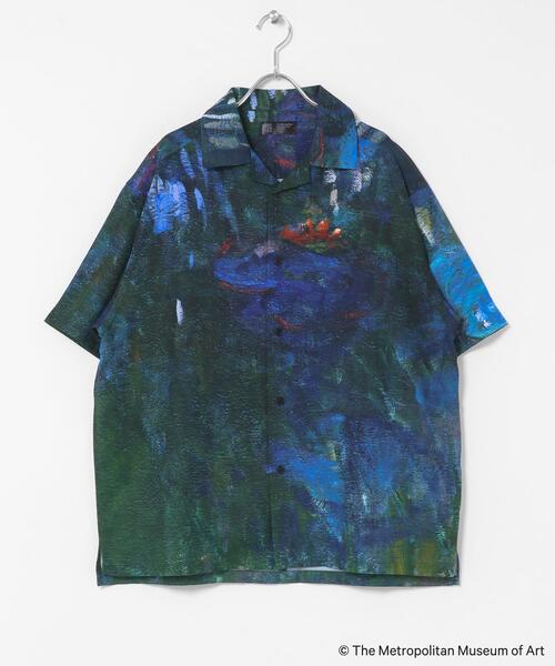 SENSE OF PLACE by URBAN RESEARCH（センスオブプレイスバイアーバンリサーチ）の「『別注』The Met×SENSE OF PLACE　ショートスリーブ シャツ(モネ)（シャツ/ブラウス・メンズ・ライトピンク/ブラック・LARGE/MEDIUM）」の8枚目の写真