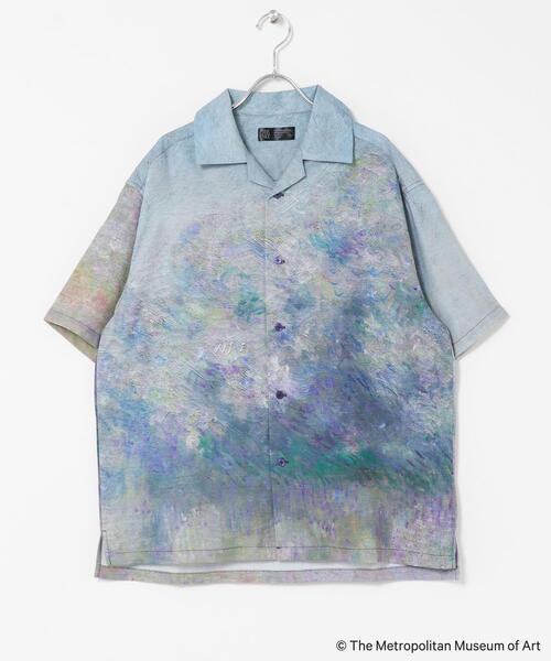 SENSE OF PLACE by URBAN RESEARCH（センスオブプレイスバイアーバンリサーチ）の「『別注』The Met×SENSE OF PLACE　ショートスリーブ シャツ(モネ)（シャツ/ブラウス・メンズ・ライトピンク/ブラック・LARGE/MEDIUM）」の10枚目の写真
