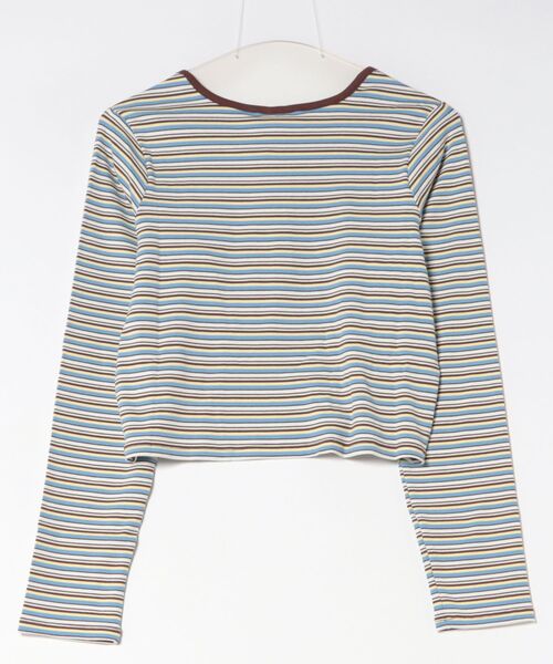ROXY（ロキシー）の「ROXY/ロキシー ヘンリーネックロンT RLT264006（Tシャツ/カットソー・レディース・ホワイト/ブラウン/カーキ/ブラック・M/L）」の17枚目の写真