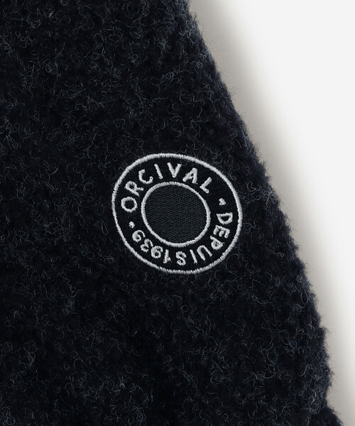 ORCIVAL(オーシバル)の「ORCIVAL | ブラッシュドフリース スタンドカラージッププルオーバー WOMEN(その他アウター・レディース・チャコール/オートミール・1)」の18枚目の写真