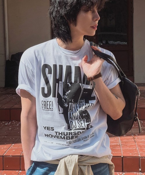 NOWLE(ノウル)の「【NOWLE】グランジ パンク グラフィックTシャツ 半袖 / バンドT風 ルーズT(Tシャツ/カットソー・メンズ・ホワイト・LARGE/MEDIUM/X-LARGE)」の20枚目の写真